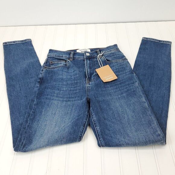 Reformation Harper High Rise Skinny Jeans Destin Wash I-0219a - Picture 6 of 12